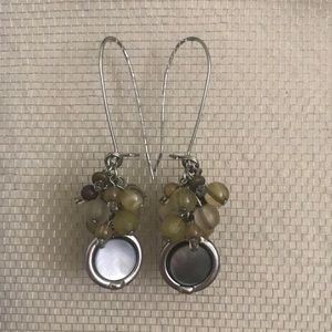 Elegant cluster dangle earrings